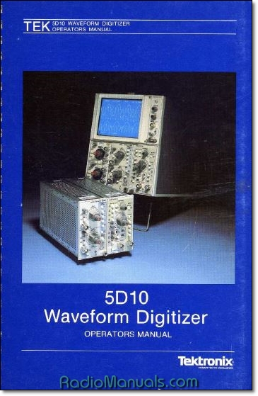 Tektronix 5D10 Operator's Manual Tektronix 5D10 Operator's Manual